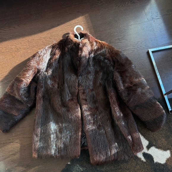 European fur Jackets & Blazers - Real fur elegant jacket size L , stunning vintage real fur so beautiful jacket